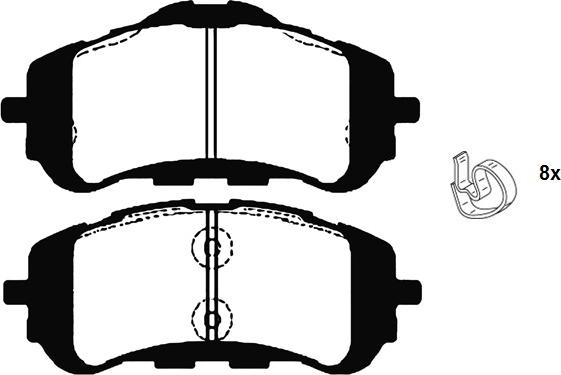 Raicam RA.1072.0 - Bremžu uzliku kompl., Disku bremzes www.autospares.lv