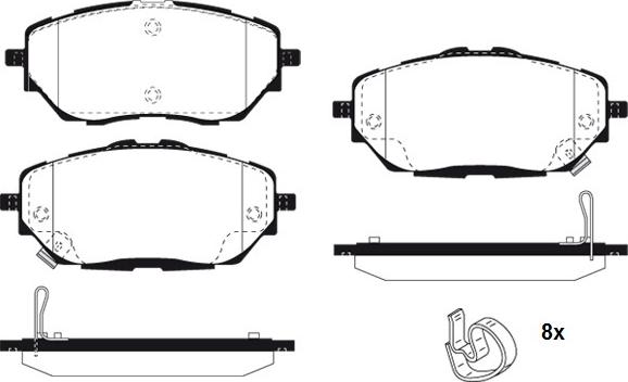 Raicam RA.1189.0 - Bremžu uzliku kompl., Disku bremzes www.autospares.lv