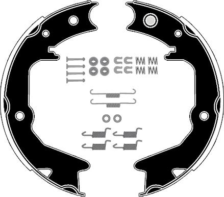 Raicam RA29131 - Brake Shoe Set, parking brake www.autospares.lv