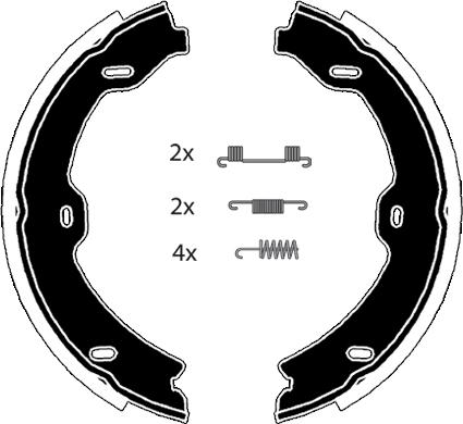 Raicam RA29311 - Bremžu loku kompl., Stāvbremze www.autospares.lv