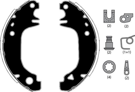 Raicam RA24930 - Brake Shoe Set www.autospares.lv