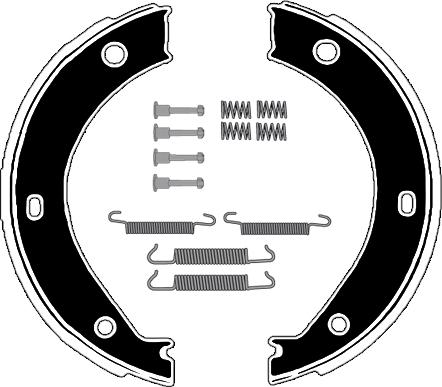 Raicam RA24691 - Bremžu loku kompl., Stāvbremze autospares.lv