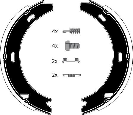 Raicam RA24731 - Bremžu loku kompl., Stāvbremze www.autospares.lv