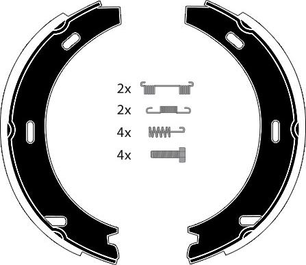 Raicam RA24732 - Bremžu loku kompl., Stāvbremze www.autospares.lv