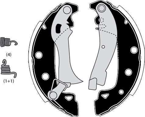 Raicam RA25900 - Brake Shoe Set www.autospares.lv