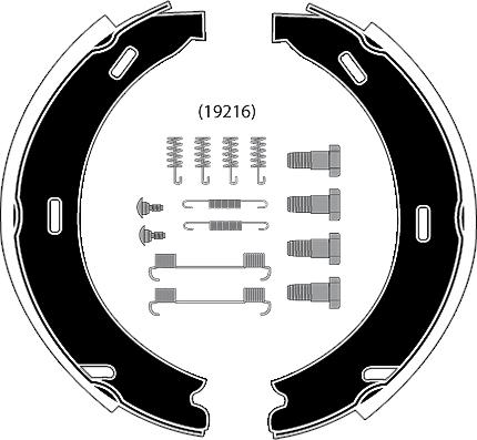 Raicam RA26872 - Bremžu loku kompl., Stāvbremze www.autospares.lv