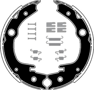 Raicam RA28981 - Brake Shoe Set, parking brake www.autospares.lv