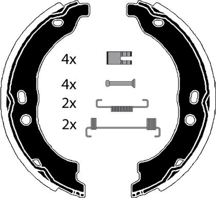 Raicam RA28711 - Bremžu loku kompl., Stāvbremze www.autospares.lv