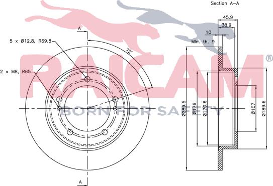 Raicam RD00993 - Bremžu diski www.autospares.lv