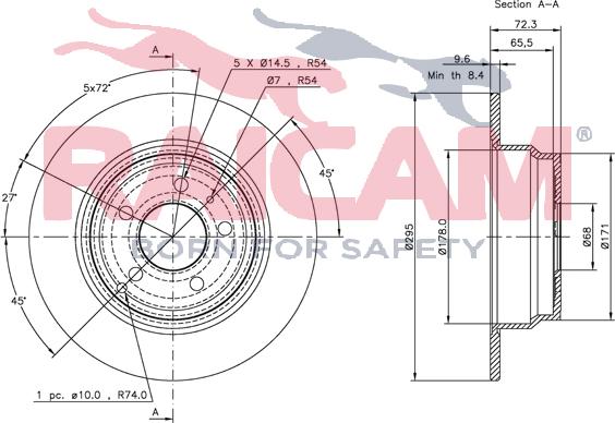 Raicam RD00944 - Bremžu diski www.autospares.lv