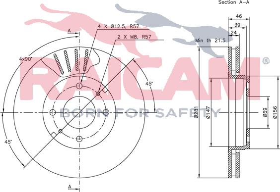 Raicam RD00948 - Bremžu diski www.autospares.lv