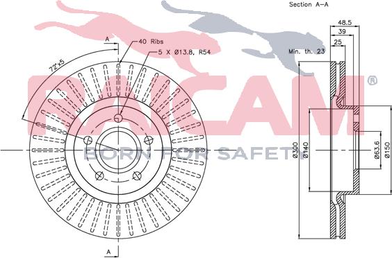 Raicam RD00958 - Тормозной диск www.autospares.lv