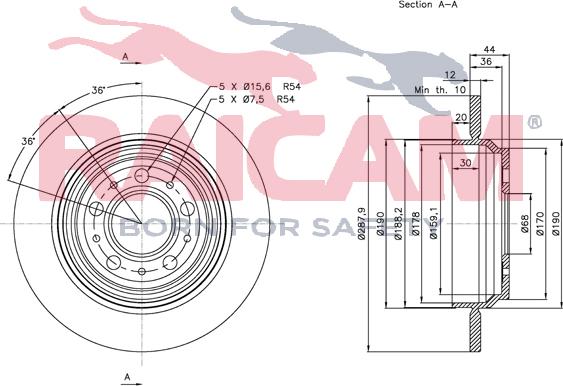 Raicam RD00963 - Bremžu diski www.autospares.lv