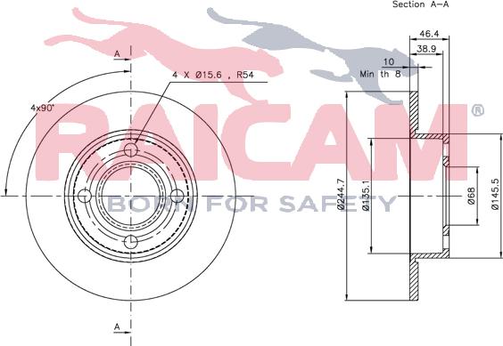 Raicam RD00904 - Bremžu diski www.autospares.lv