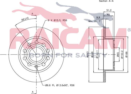 Raicam RD00916 - Bremžu diski www.autospares.lv