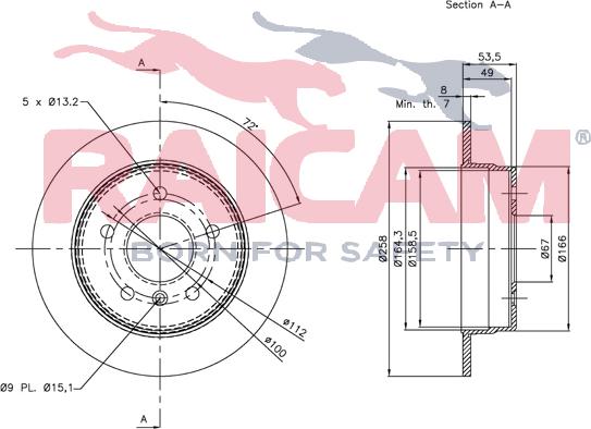 Raicam RD00469 - Bremžu diski autospares.lv