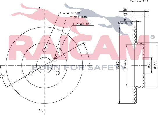 Raicam RD00462 - Bremžu diski www.autospares.lv