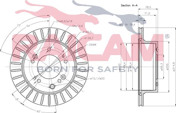 Raicam RD00567 - Bremžu diski www.autospares.lv