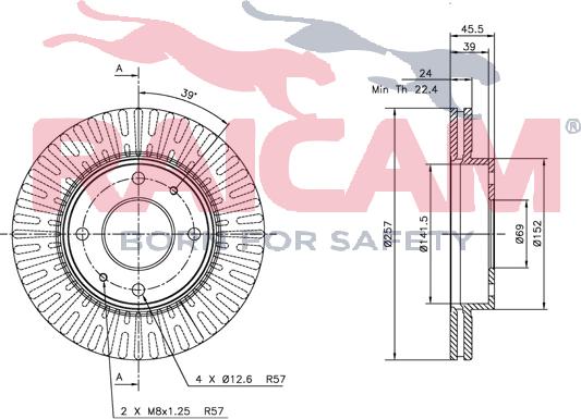 Raicam RD00516 - Bremžu diski www.autospares.lv