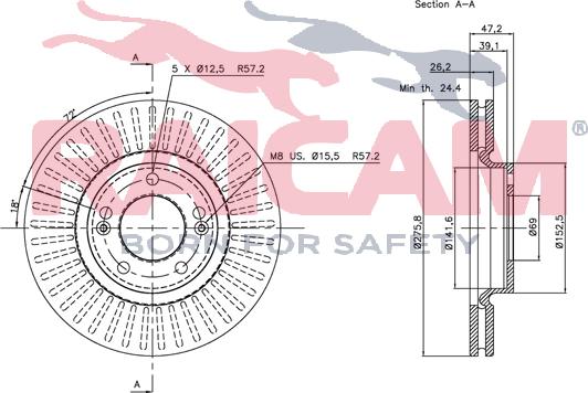 Raicam RD00518 - Bremžu diski www.autospares.lv