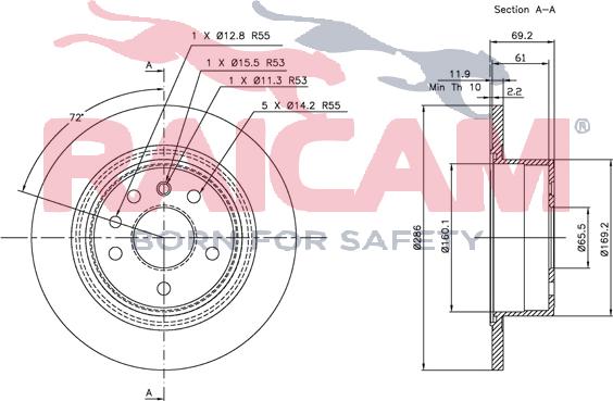 Raicam RD00583 - Bremžu diski www.autospares.lv