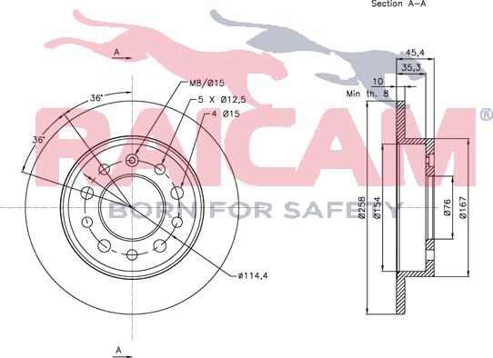 Raicam RD00530 - Bremžu diski www.autospares.lv