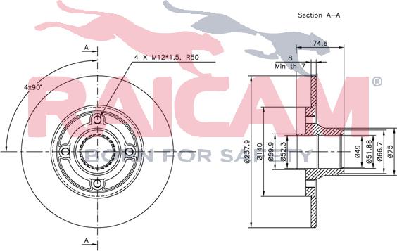 Raicam RD00665 - Bremžu diski www.autospares.lv