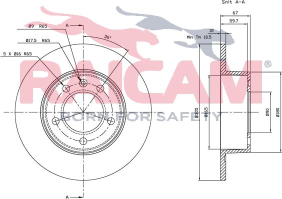 Raicam RD00604 - Bremžu diski www.autospares.lv