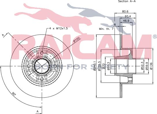 Raicam RD00683 - Bremžu diski www.autospares.lv