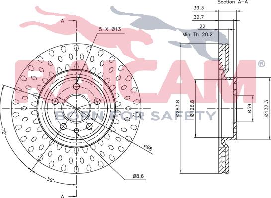 Raicam RD00013 - Bremžu diski www.autospares.lv