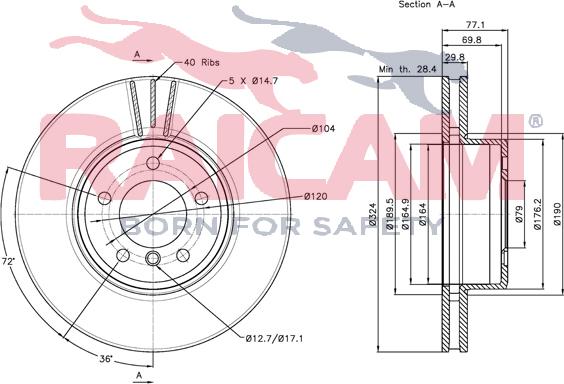 Raicam RD00086 - Bremžu diski www.autospares.lv