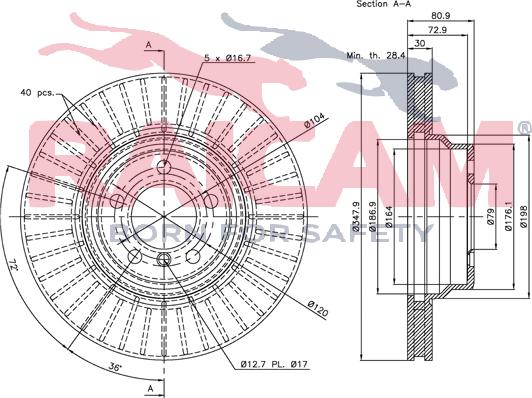 Raicam RD00083 - Bremžu diski www.autospares.lv