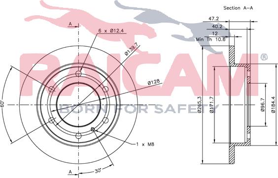 Raicam RD00034 - Bremžu diski www.autospares.lv