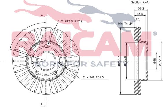 Raicam RD00154 - Bremžu diski www.autospares.lv