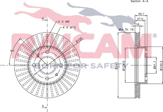 Raicam RD00156 - Bremžu diski www.autospares.lv