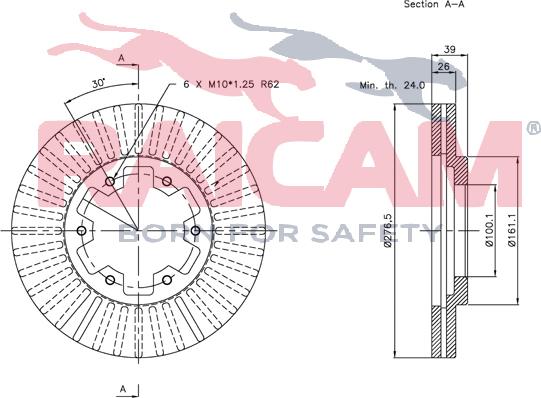 Raicam RD00161 - Bremžu diski www.autospares.lv