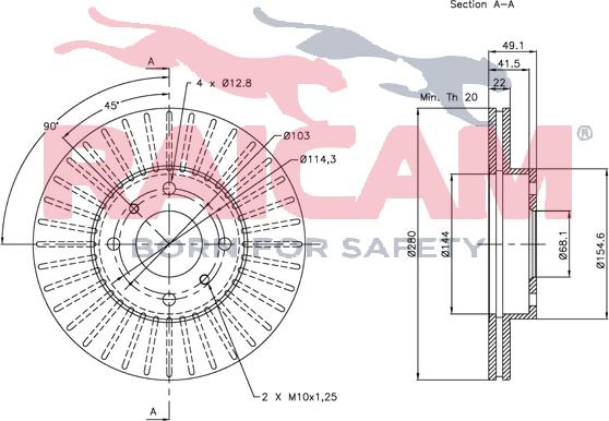 Raicam RD00162 - Bremžu diski www.autospares.lv