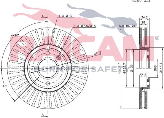 Raicam RD00116 - Bremžu diski autospares.lv