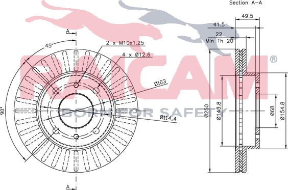 Raicam RD00136 - Bremžu diski www.autospares.lv