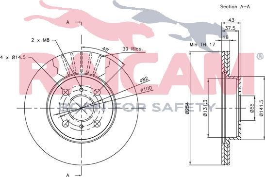 Raicam RD00807 - Bremžu diski www.autospares.lv