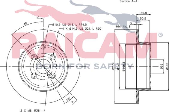 Raicam RD00829 - Bremžu diski www.autospares.lv