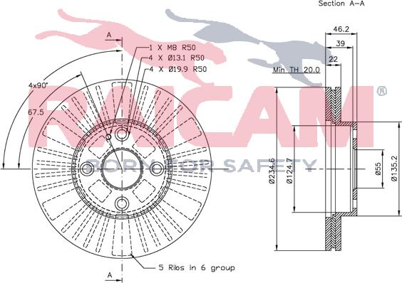 Raicam RD00396 - Bremžu diski www.autospares.lv