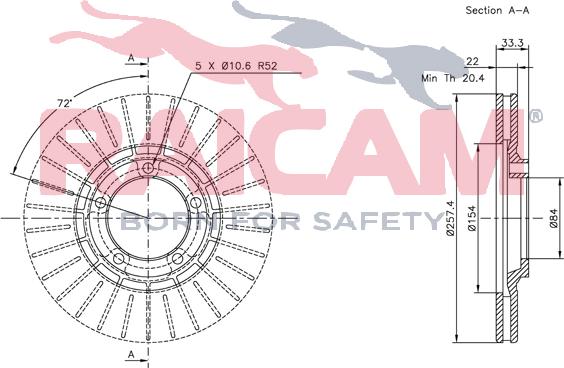 Raicam RD00340 - Bremžu diski www.autospares.lv