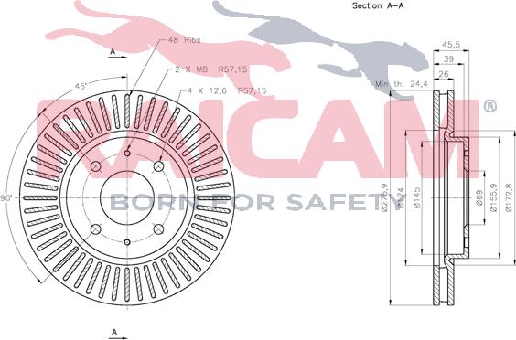 Raicam RD00367 - Bremžu diski www.autospares.lv