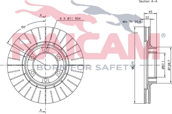 Raicam RD00334 - Bremžu diski www.autospares.lv