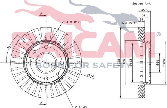 Raicam RD00328 - Тормозной диск www.autospares.lv