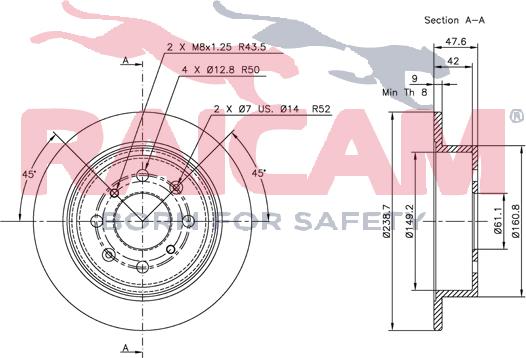 Raicam RD00292 - Bremžu diski www.autospares.lv