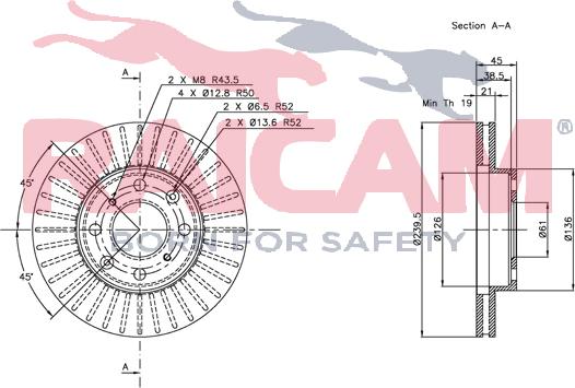 Raicam RD00286 - Bremžu diski www.autospares.lv