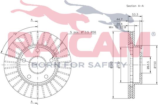 Raicam RD00237 - Bremžu diski www.autospares.lv