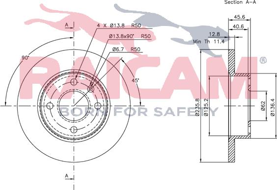 Raicam RD00748 - Bremžu diski www.autospares.lv